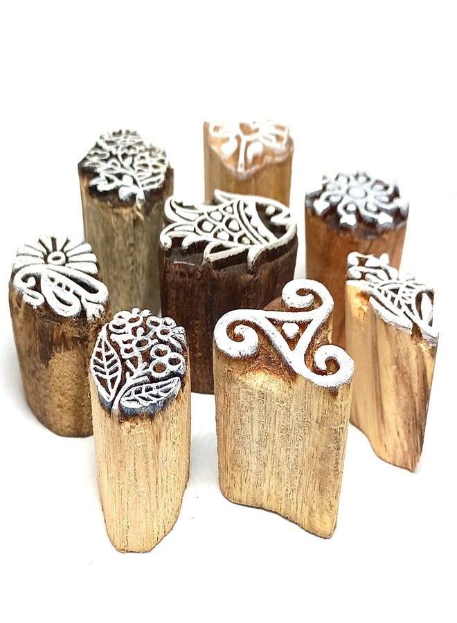 MasterLock 8-D Wooden Printing Stamps Hand Carved (Size 1 To 1.5 Inch) Printing Blocks - Image 4